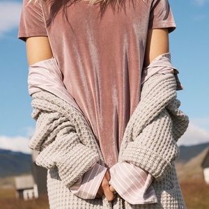 SOLD/  Madewell • velvet mock neck dress